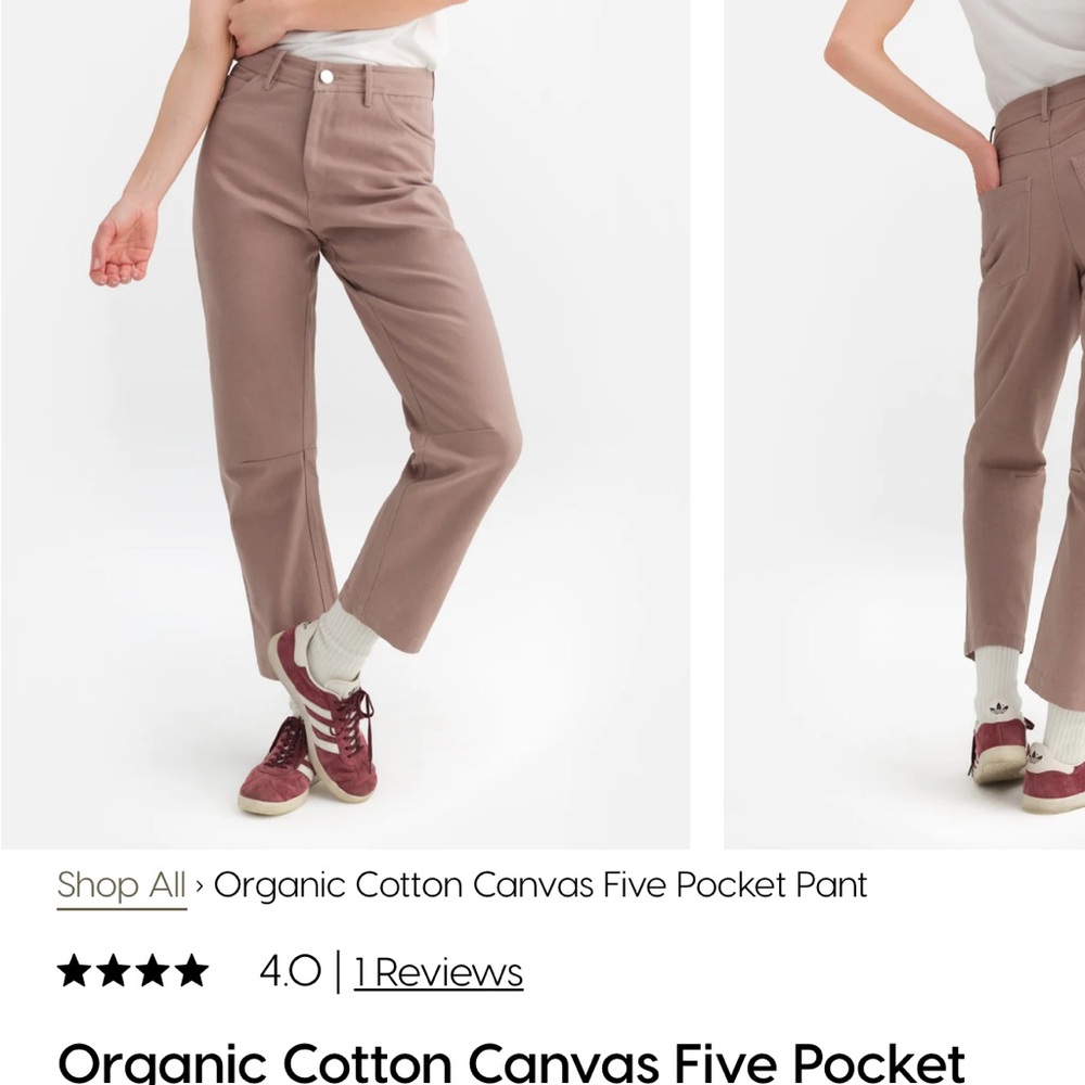 Mate the Label organic cotton canvas pants